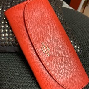 Orange Coach Wallet